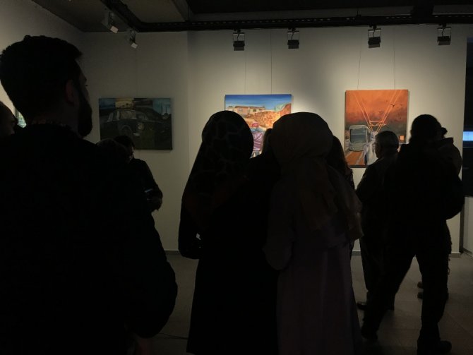 MEDAŞ Sanat Galerisinde öğrencilerden karma resim sergisi