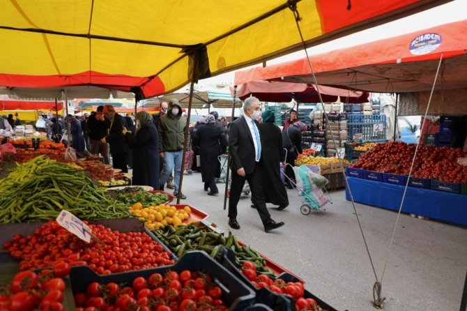 Konya Valisi Toprak, korona virüs tedbirlerini denetledi