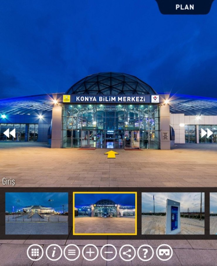 Konya Bilim Merkezi sanal turla keşfediliyor