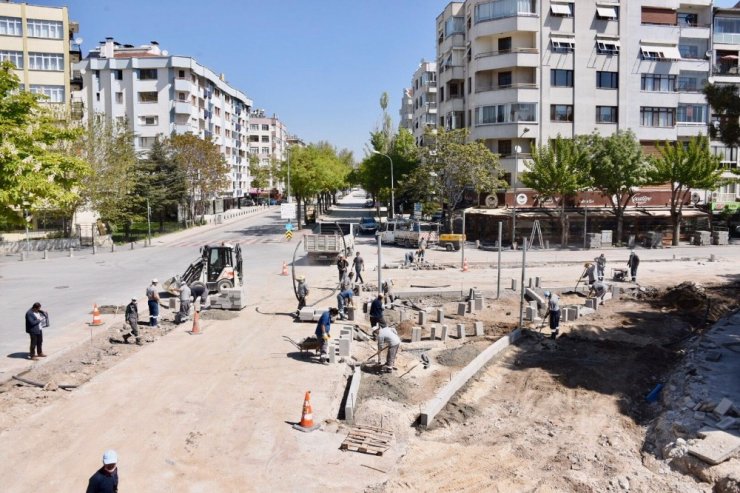 Konya Büyükşehir trafiği rahatlatacak düzenlemelere devam ediyor