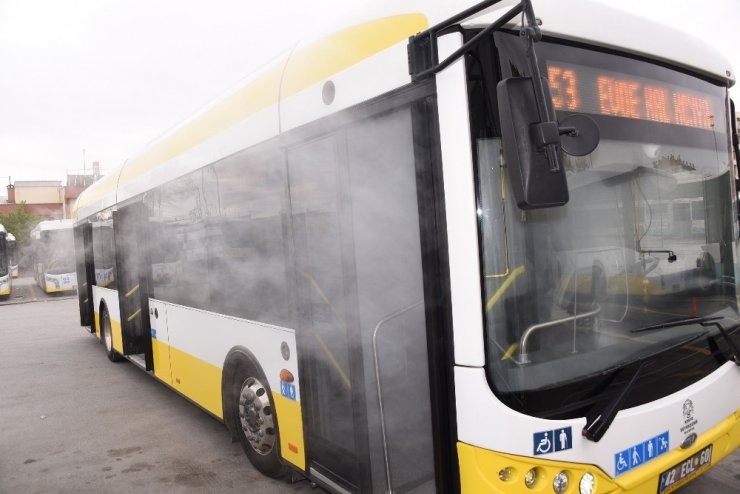 Konya ulaşımında yeni nesil dezenfeksiyon dönemi