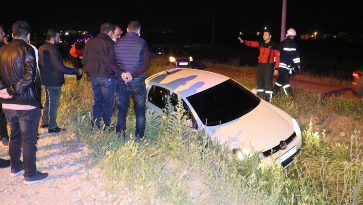 Polis şüpheli kovalamacası sulama kanalında son buldu
