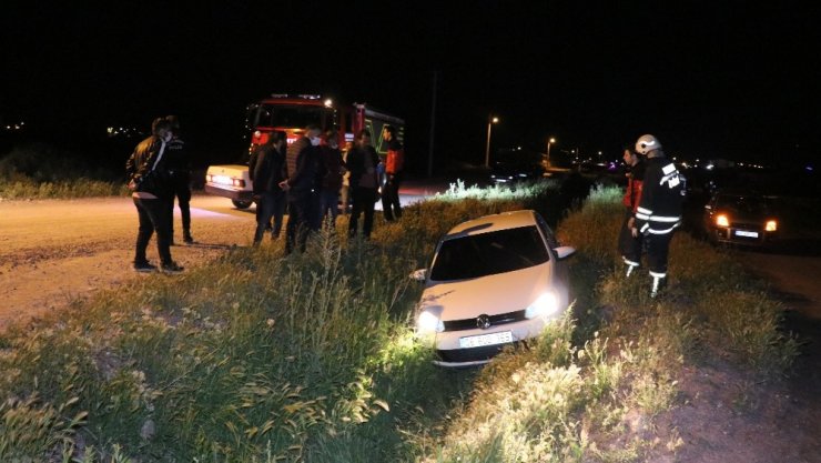 Polis şüpheli kovalamacası sulama kanalında son buldu