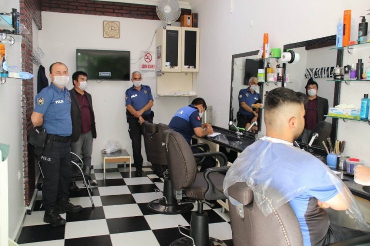 Akşehir’de korona virüs denetimleri sürüyor