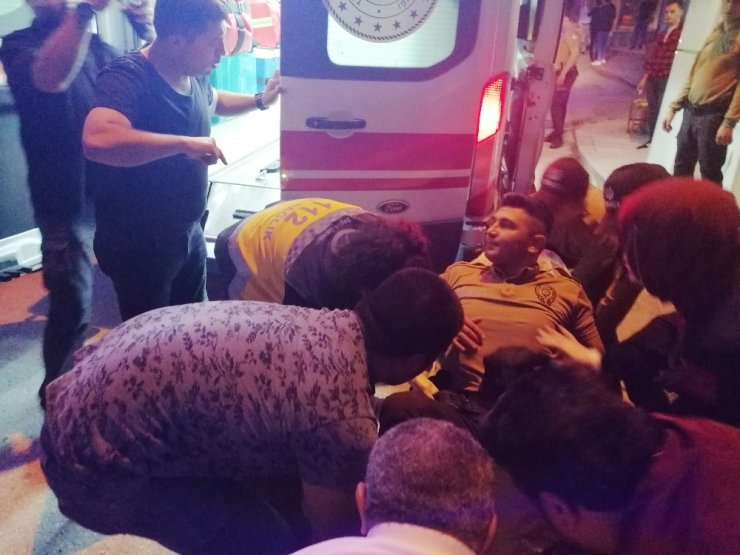Alkollü sürücü önce bekçiyi ezdi, sonra polis memurunun ayağını kırdı