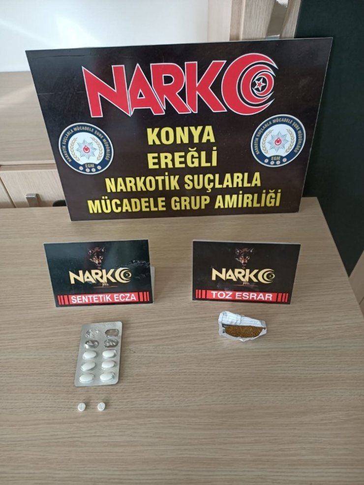 Konya’da uyuşturucu operasyonu: 2 tutuklama
