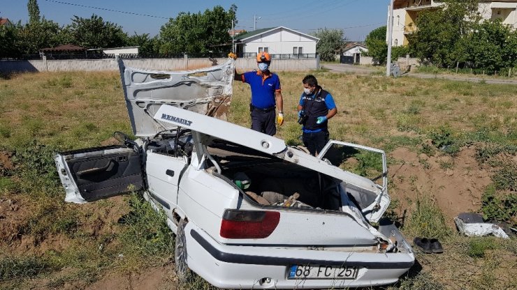 Aksaray’da düğün dönüşü kaza: 1 ölü, 4 yaralı
