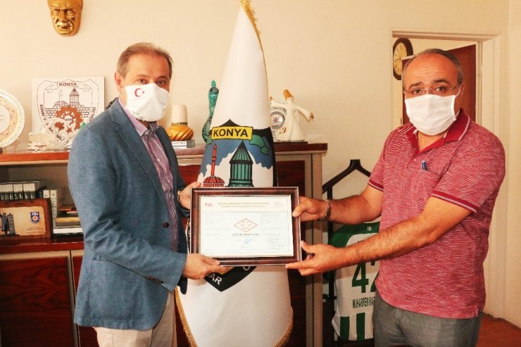 KONESOB, TSE Covid-19 güvenli hizmet belgesini aldı