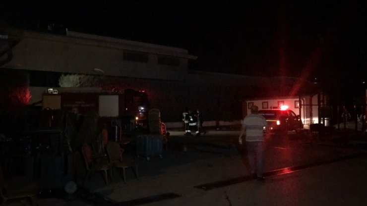 Konya’da otel bahçesinde yangın paniği