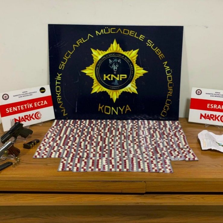 Konya’da 10 kilo uyuşturucu yakalandı
