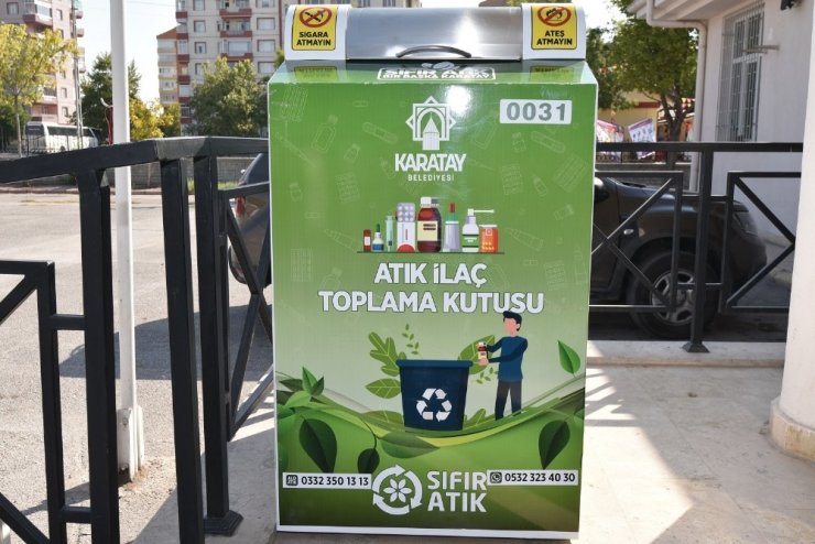 Karatay’da atık ilaçlar çöpe gitmeyecek