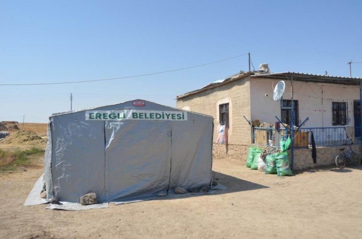 Ereğli Belediyesinden depremde evi zarar gören vatandaşlara yardım