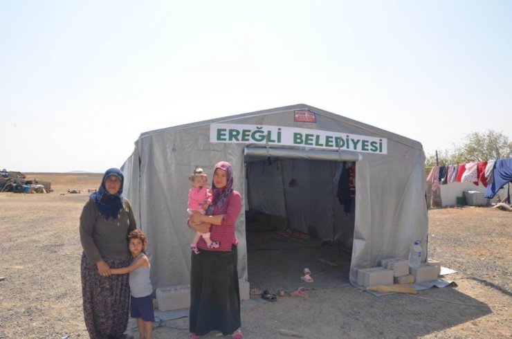 Ereğli Belediyesinden depremde evi zarar gören vatandaşlara yardım