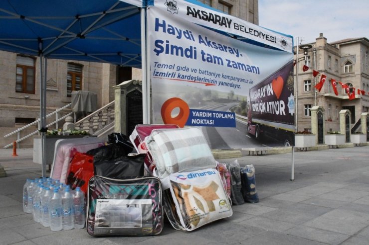 Aksaray İzmir için tek yürek oldu