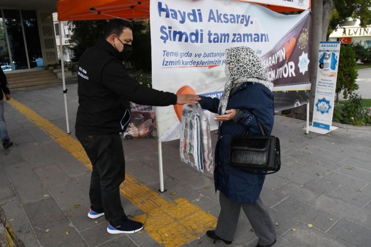 Aksaray İzmir için tek yürek oldu