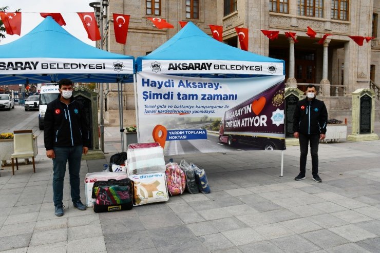 Aksaray İzmir için tek yürek oldu