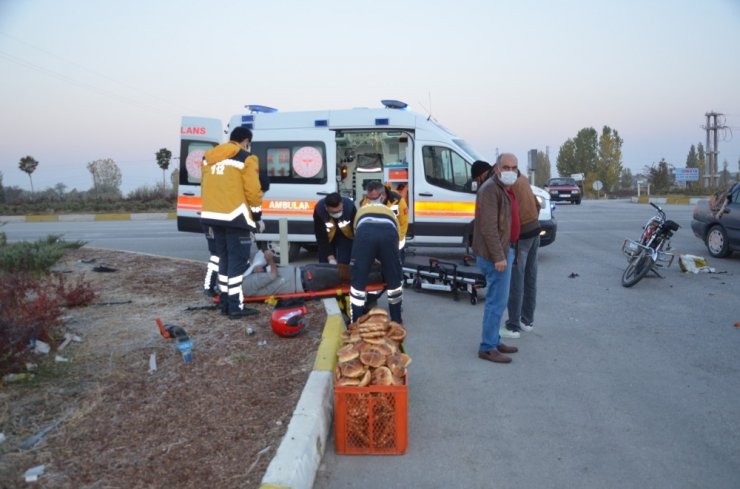 Konya’da otomobil ile motosiklet çarpıştı: 2 yaralı