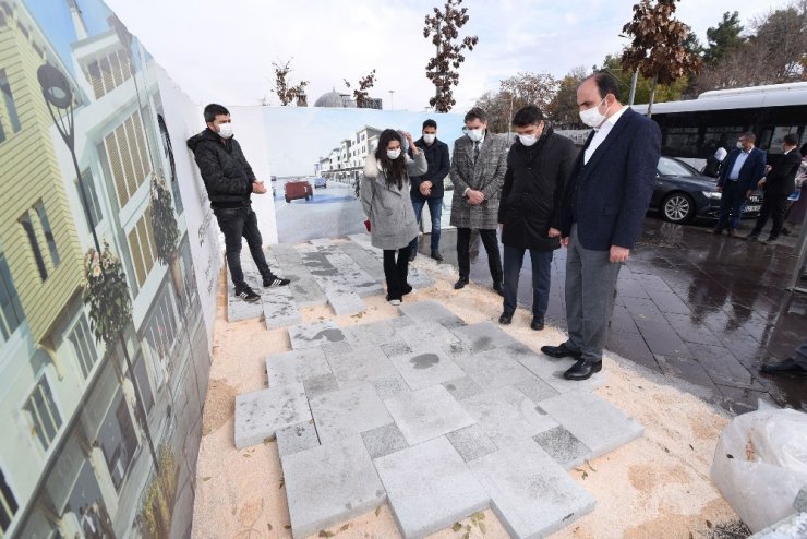 Başkan Altay, Alaaddin cephe düzenleme çalışmalarını inceledi