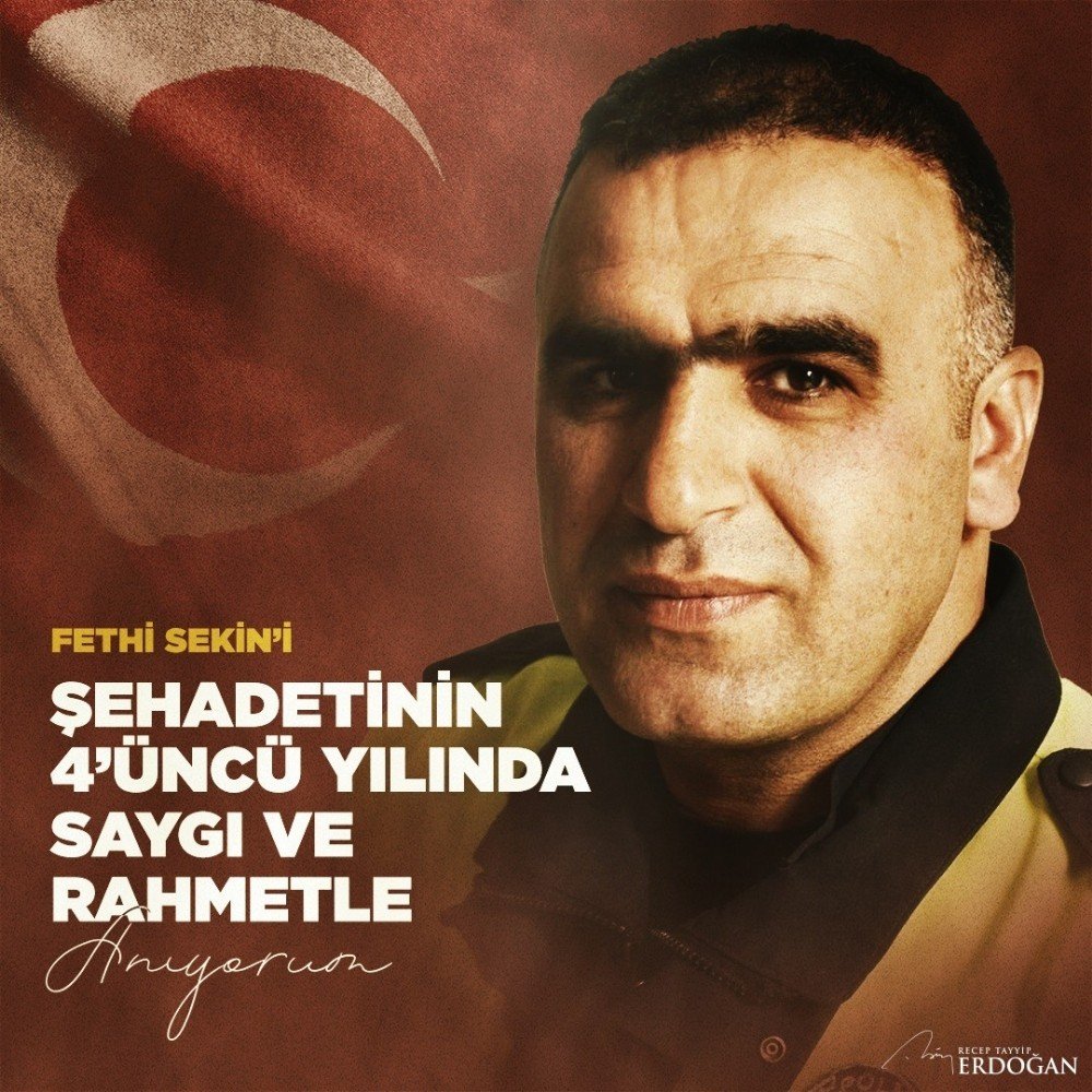Cumhurbaşkanı Erdoğan Şehit Polis Memuru Fethi Sekin’i Andı