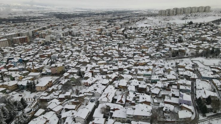 Odunpazarı beyaza büründü