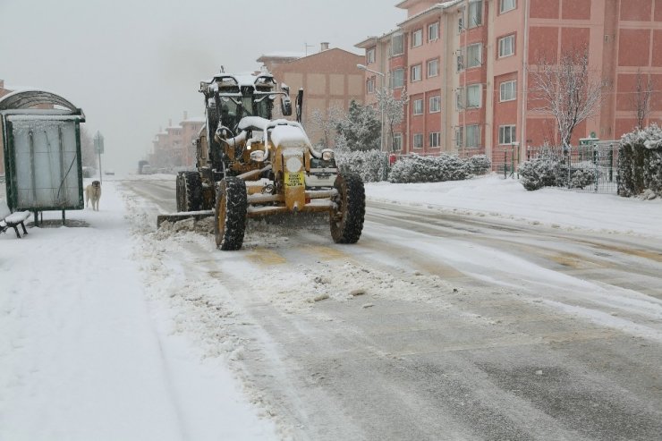 Odunpazarı beyaza büründü