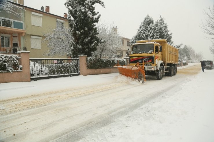 Odunpazarı beyaza büründü