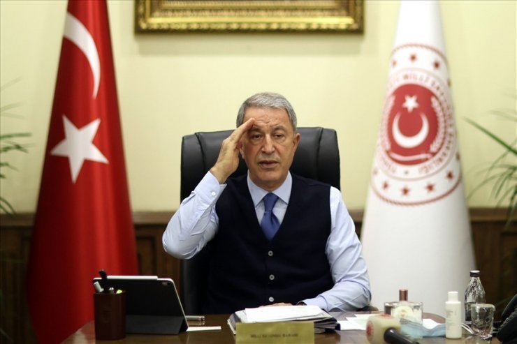Bakan Akar: "(Türkiye-Rusya Ortak Merkezi) Ortak Merkez açıldı, çalışmaya başladı"