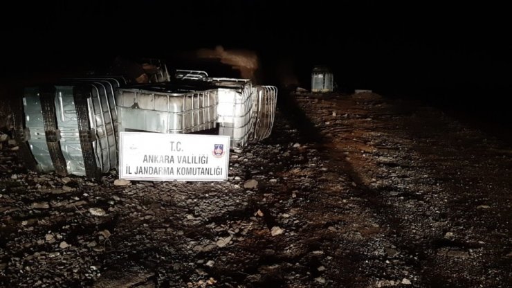 Başkent’te açık araziye, atık kimyasal madde bırakanlar yakalandı