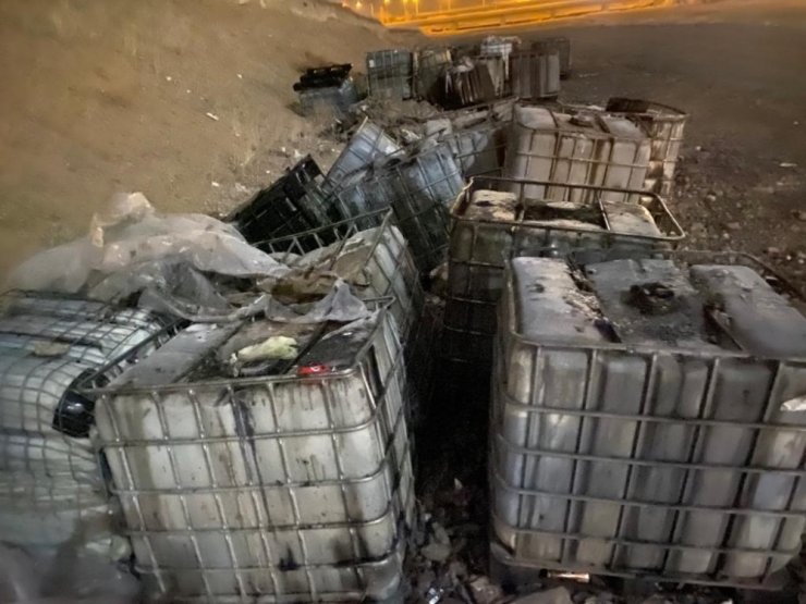 Başkent’te açık araziye, atık kimyasal madde bırakanlar yakalandı