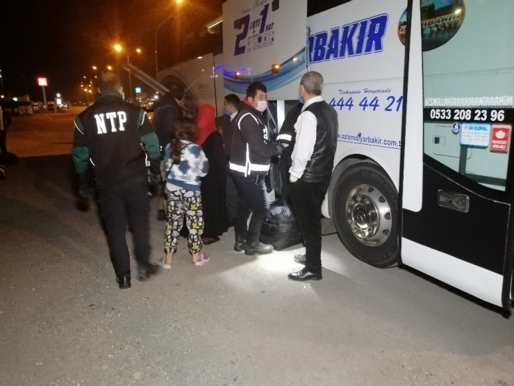 Aksaray’da yolcu otobüsünde şüpheli paket alarmı