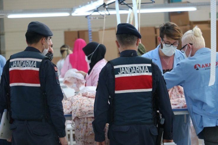 Jandarma’dan OSB’de çalışanlara denetim ve bilgilendirme