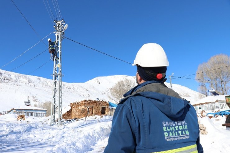 Hem arıza giderdiler hem de yabani hayvanları doyurdular