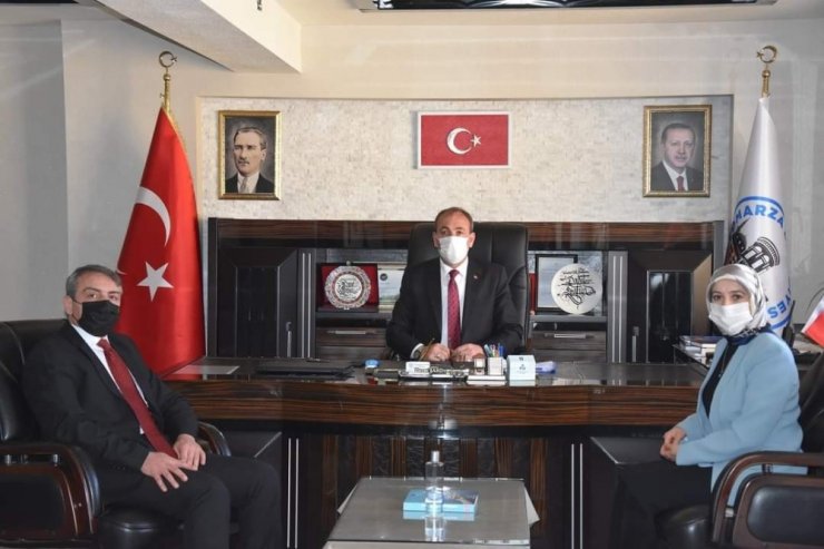 İŞKUR İl Müdür Vekili Ayşe Ak Tomarza Kaymakamı Cebeci’yi ve Başkan Şahin’i ziyaret etti