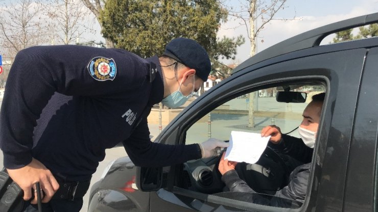 Konya’da sokağa çıkma kısıtlamasında uygulamalar sürüyor