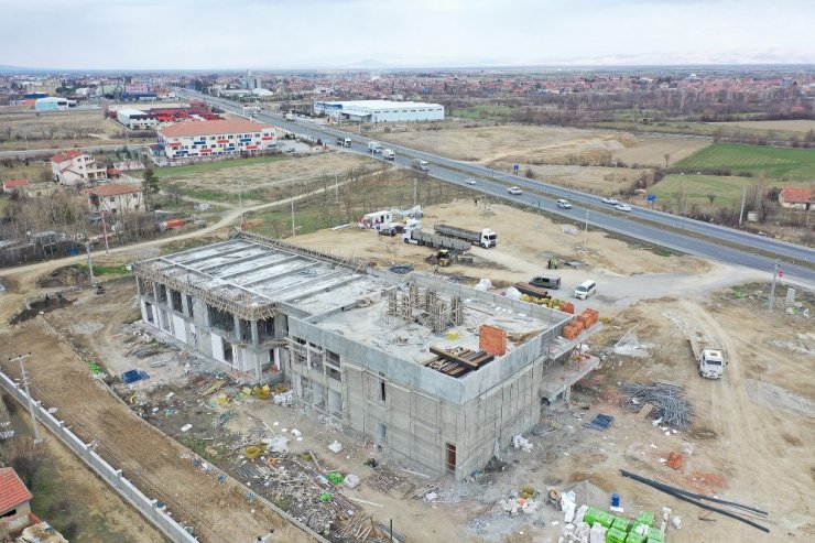 Yeni Akşehir Otogarı hızla yükseliyor