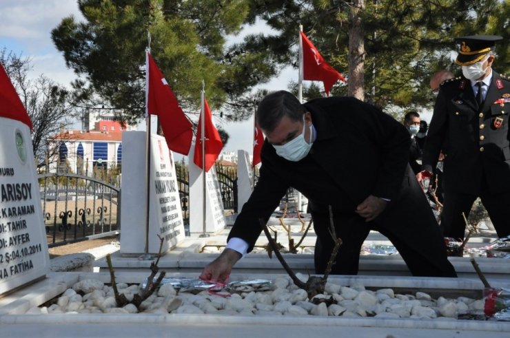 Karaman’da Şehitleri Anma Günü ve Çanakkale Zaferi’nin 106. yıldönümü etkinlikleri