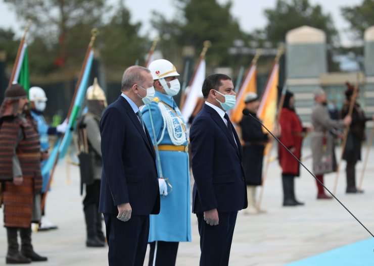 Cumhurbaşkanı Erdoğan, Libya Milli Birlik Hükümeti Başbakanı Dibeybe’yi kabul etti