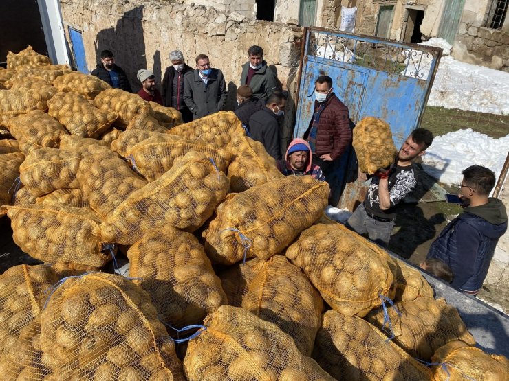 Niğde’den patatesler tırlarla farklı illere gönderiliyor