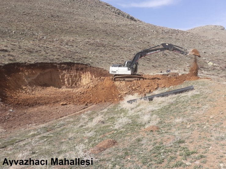 Ayvazhacı - Çöten - Kızık Mahallelerinde gölet yapım çalışmaları devam ediyor