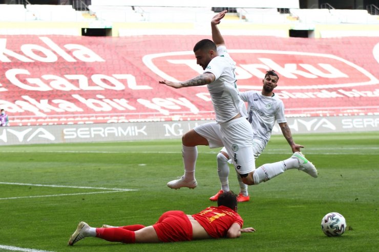 Süper Lig: Konyaspor: 0 - Kayserispor: 0 (İlk yarı)