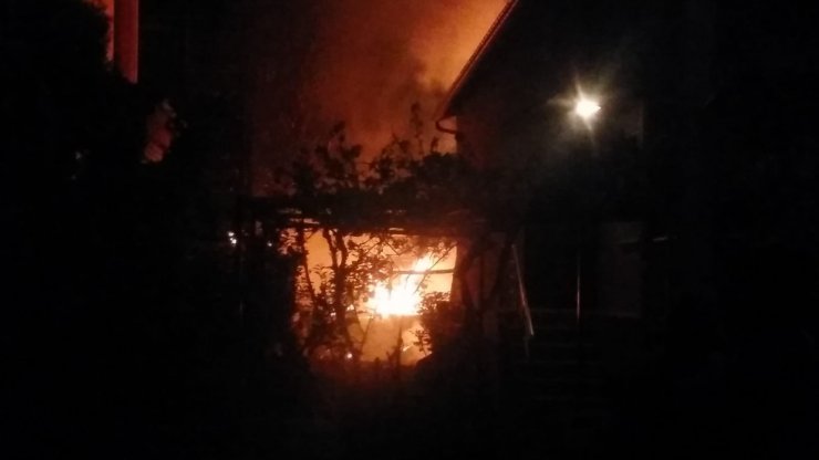 Alev alev yanan tandırlık korkuttu