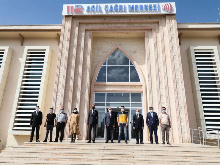 Vali Özkan, 112 Acil Çağrı Merkezi Müdürlüğü’nde incelemelerde bulundu