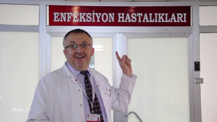 Protokolün rol aldığı kliple hijyene dikkat çekildi