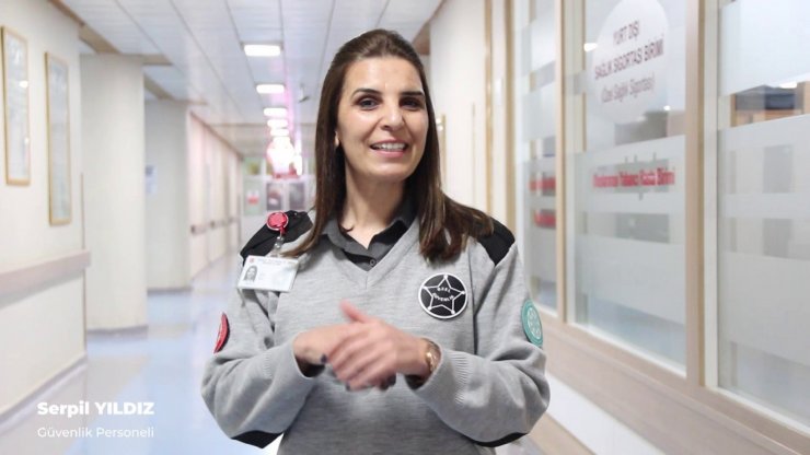 Protokolün rol aldığı kliple hijyene dikkat çekildi