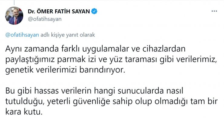 Ulaştırma ve Altyapı Bakan Yardımcısı Sayan’dan 20’li yaşlar challenge’a karşı uyarı