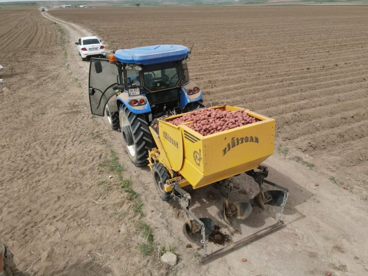 Tomarza’da patates ekimi başladı