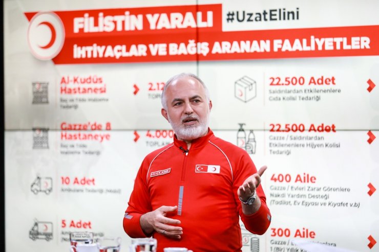 Türk Kızılayı’ndan Filistin için dünyaya insanlık ve dayanışma çağrısı