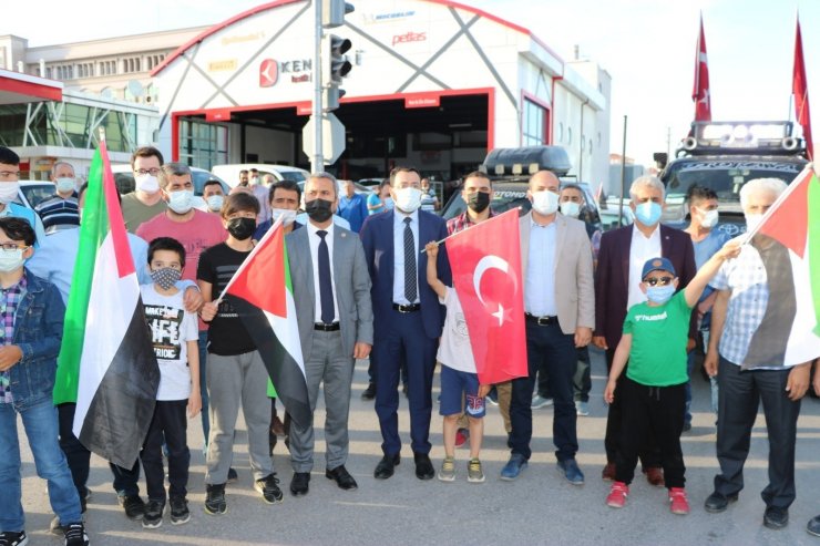 Niğde’de Kudüs’e destek konvoyu