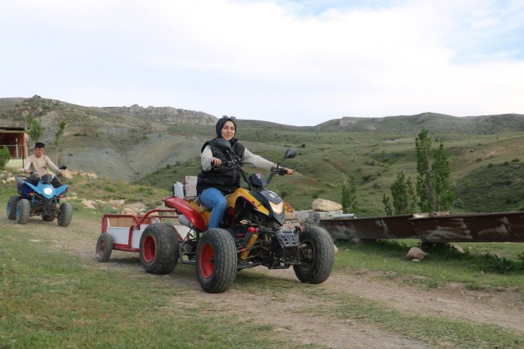 Bu köyde traktörlerin yerini ATV’ler aldı