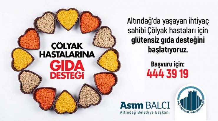 Altındağ Belediyesi çölyak hastalarına gıda desteği sağlıyor